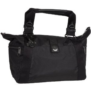 Kipling Trey Maracuya Schultertasche in schwarz